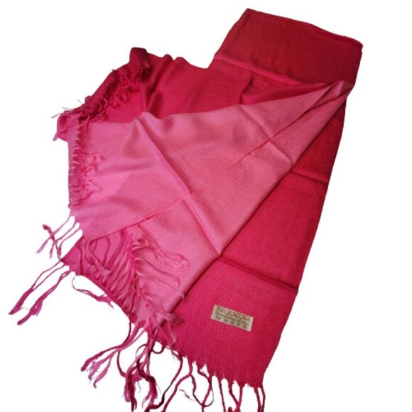 Pink Scarf in Two Tones- NEW - Picture 1 of 3